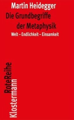 Die Grundbegriffe der Metaphysik von Klostermann